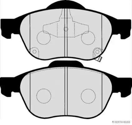Bremsbelagsatz, Scheibenbremse Vorderachse HERTH+BUSS JAKOPARTS J3602115 Bild Bremsbelagsatz, Scheibenbremse Vorderachse HERTH+BUSS JAKOPARTS J3602115