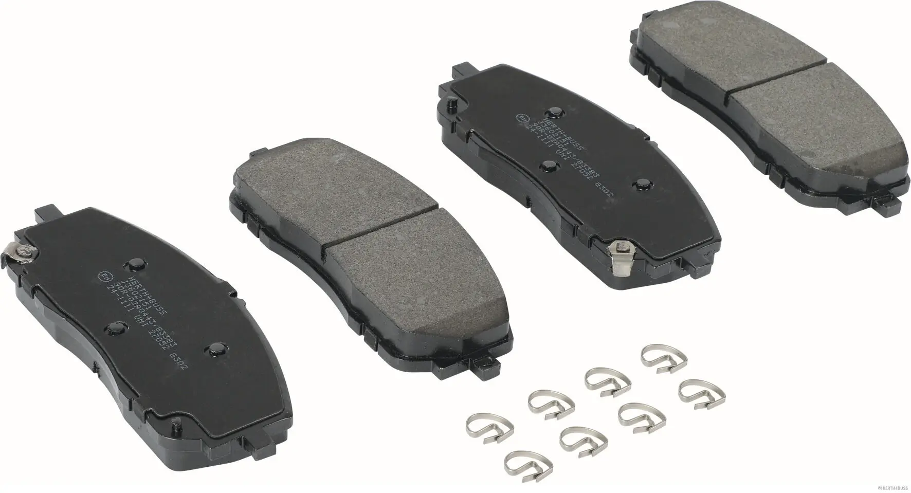 Bremsbelagsatz, Scheibenbremse Vorderachse HERTH+BUSS JAKOPARTS J3602151