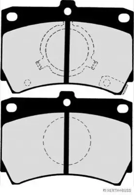 Bremsbelagsatz, Scheibenbremse Vorderachse HERTH+BUSS JAKOPARTS J3603026 Bild Bremsbelagsatz, Scheibenbremse Vorderachse HERTH+BUSS JAKOPARTS J3603026