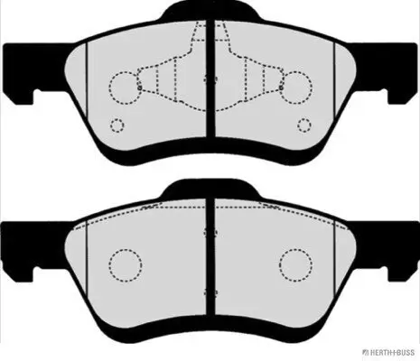 Bremsbelagsatz, Scheibenbremse HERTH+BUSS JAKOPARTS J3603042 Bild Bremsbelagsatz, Scheibenbremse HERTH+BUSS JAKOPARTS J3603042