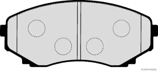 Bremsbelagsatz, Scheibenbremse HERTH+BUSS JAKOPARTS J3603048 Bild Bremsbelagsatz, Scheibenbremse HERTH+BUSS JAKOPARTS J3603048