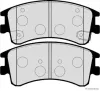Bremsbelagsatz, Scheibenbremse Vorderachse HERTH+BUSS JAKOPARTS J3603056 Bild Bremsbelagsatz, Scheibenbremse Vorderachse HERTH+BUSS JAKOPARTS J3603056