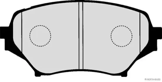 Bremsbelagsatz, Scheibenbremse Vorderachse HERTH+BUSS JAKOPARTS J3603066 Bild Bremsbelagsatz, Scheibenbremse Vorderachse HERTH+BUSS JAKOPARTS J3603066