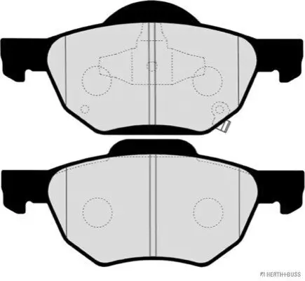 Bremsbelagsatz, Scheibenbremse Vorderachse HERTH+BUSS JAKOPARTS J3604064 Bild Bremsbelagsatz, Scheibenbremse Vorderachse HERTH+BUSS JAKOPARTS J3604064