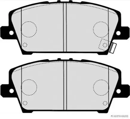 Bremsbelagsatz, Scheibenbremse Vorderachse HERTH+BUSS JAKOPARTS J3604069 Bild Bremsbelagsatz, Scheibenbremse Vorderachse HERTH+BUSS JAKOPARTS J3604069