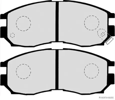 Bremsbelagsatz, Scheibenbremse Vorderachse HERTH+BUSS JAKOPARTS J3605030 Bild Bremsbelagsatz, Scheibenbremse Vorderachse HERTH+BUSS JAKOPARTS J3605030