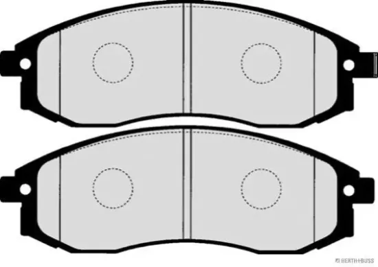 Bremsbelagsatz, Scheibenbremse Vorderachse HERTH+BUSS JAKOPARTS J3605061 Bild Bremsbelagsatz, Scheibenbremse Vorderachse HERTH+BUSS JAKOPARTS J3605061