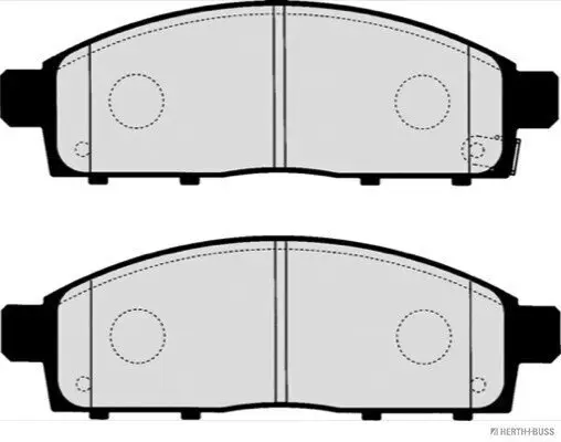 Bremsbelagsatz, Scheibenbremse Vorderachse HERTH+BUSS JAKOPARTS J3605065 Bild Bremsbelagsatz, Scheibenbremse Vorderachse HERTH+BUSS JAKOPARTS J3605065
