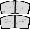 Bremsbelagsatz, Scheibenbremse Vorderachse HERTH+BUSS JAKOPARTS J3606006 Bild Bremsbelagsatz, Scheibenbremse Vorderachse HERTH+BUSS JAKOPARTS J3606006