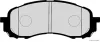 Bremsbelagsatz, Scheibenbremse Vorderachse HERTH+BUSS JAKOPARTS J3607014 Bild Bremsbelagsatz, Scheibenbremse Vorderachse HERTH+BUSS JAKOPARTS J3607014