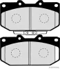 Bremsbelagsatz, Scheibenbremse Vorderachse HERTH+BUSS JAKOPARTS J3607019 Bild Bremsbelagsatz, Scheibenbremse Vorderachse HERTH+BUSS JAKOPARTS J3607019