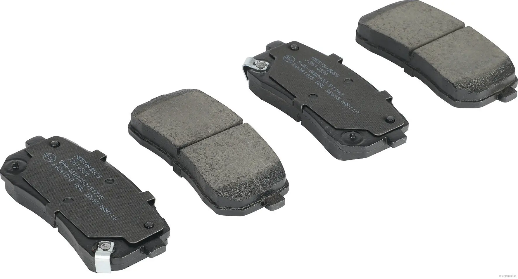 Bremsbelagsatz, Scheibenbremse Hinterachse HERTH+BUSS JAKOPARTS J3610330