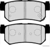 Bremsbelagsatz, Scheibenbremse Hinterachse HERTH+BUSS JAKOPARTS J3610404 Bild Bremsbelagsatz, Scheibenbremse Hinterachse HERTH+BUSS JAKOPARTS J3610404