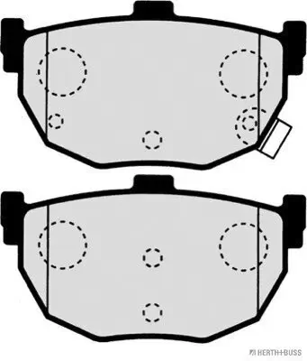 Bremsbelagsatz, Scheibenbremse HERTH+BUSS JAKOPARTS J3610505 Bild Bremsbelagsatz, Scheibenbremse HERTH+BUSS JAKOPARTS J3610505