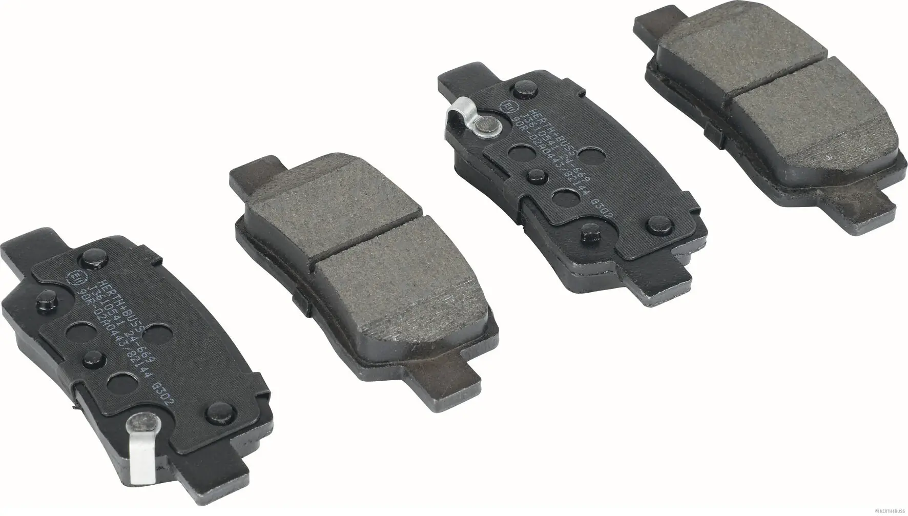 Bremsbelagsatz, Scheibenbremse Hinterachse HERTH+BUSS JAKOPARTS J3610541