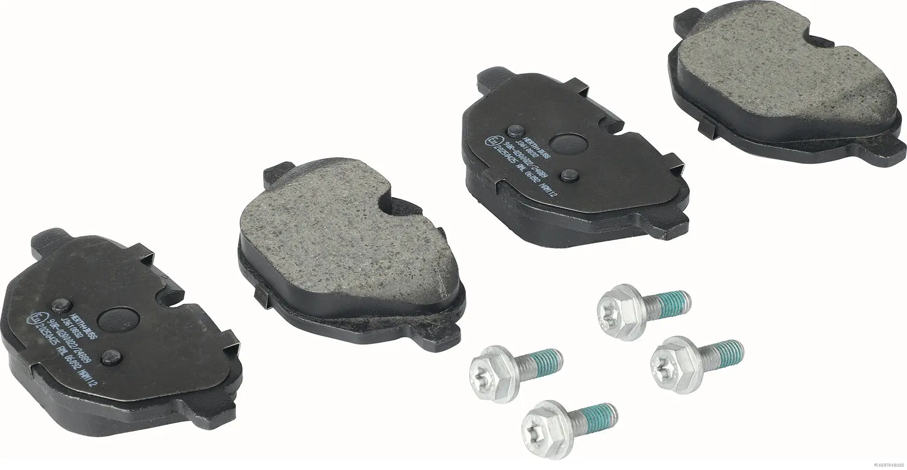 Bremsbelagsatz, Scheibenbremse Hinterachse HERTH+BUSS JAKOPARTS J3610832