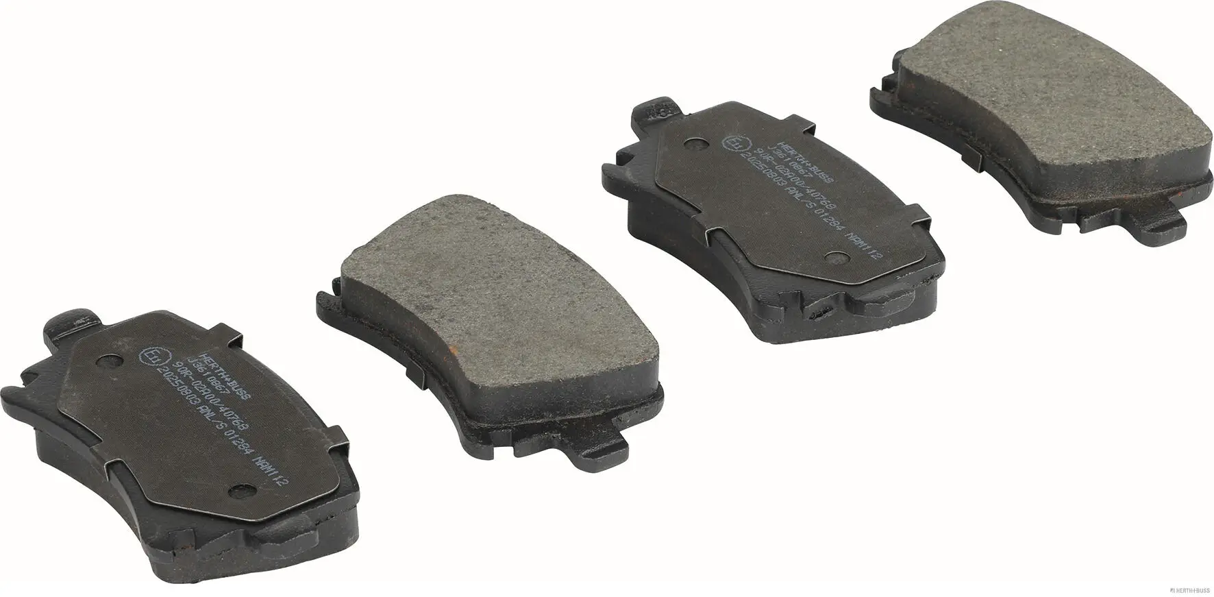 Bremsbelagsatz, Scheibenbremse Hinterachse HERTH+BUSS JAKOPARTS J3610867