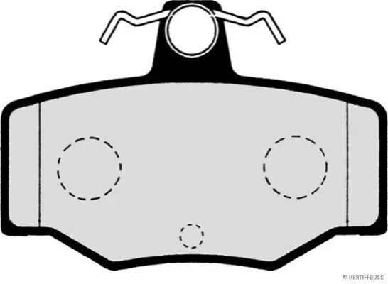 Bremsbelagsatz, Scheibenbremse Hinterachse HERTH+BUSS JAKOPARTS J3611031 Bild Bremsbelagsatz, Scheibenbremse Hinterachse HERTH+BUSS JAKOPARTS J3611031