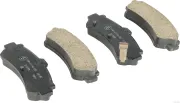 Bremsbelagsatz, Scheibenbremse Hinterachse HERTH+BUSS JAKOPARTS J3611039