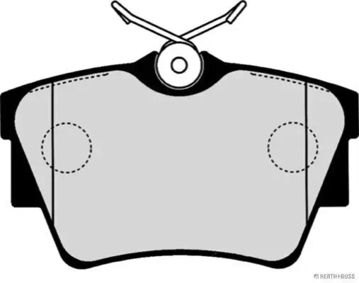 Bremsbelagsatz, Scheibenbremse Hinterachse HERTH+BUSS JAKOPARTS J3611047 Bild Bremsbelagsatz, Scheibenbremse Hinterachse HERTH+BUSS JAKOPARTS J3611047