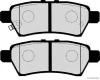 Bremsbelagsatz, Scheibenbremse Hinterachse HERTH+BUSS JAKOPARTS J3611050 Bild Bremsbelagsatz, Scheibenbremse Hinterachse HERTH+BUSS JAKOPARTS J3611050