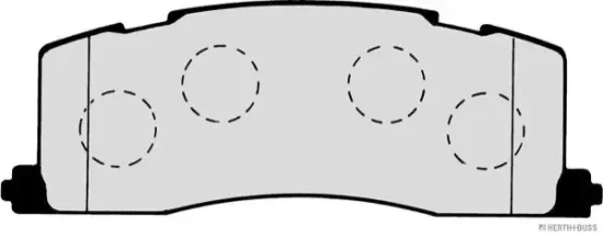 Bremsbelagsatz, Scheibenbremse Hinterachse HERTH+BUSS JAKOPARTS J3612011 Bild Bremsbelagsatz, Scheibenbremse Hinterachse HERTH+BUSS JAKOPARTS J3612011