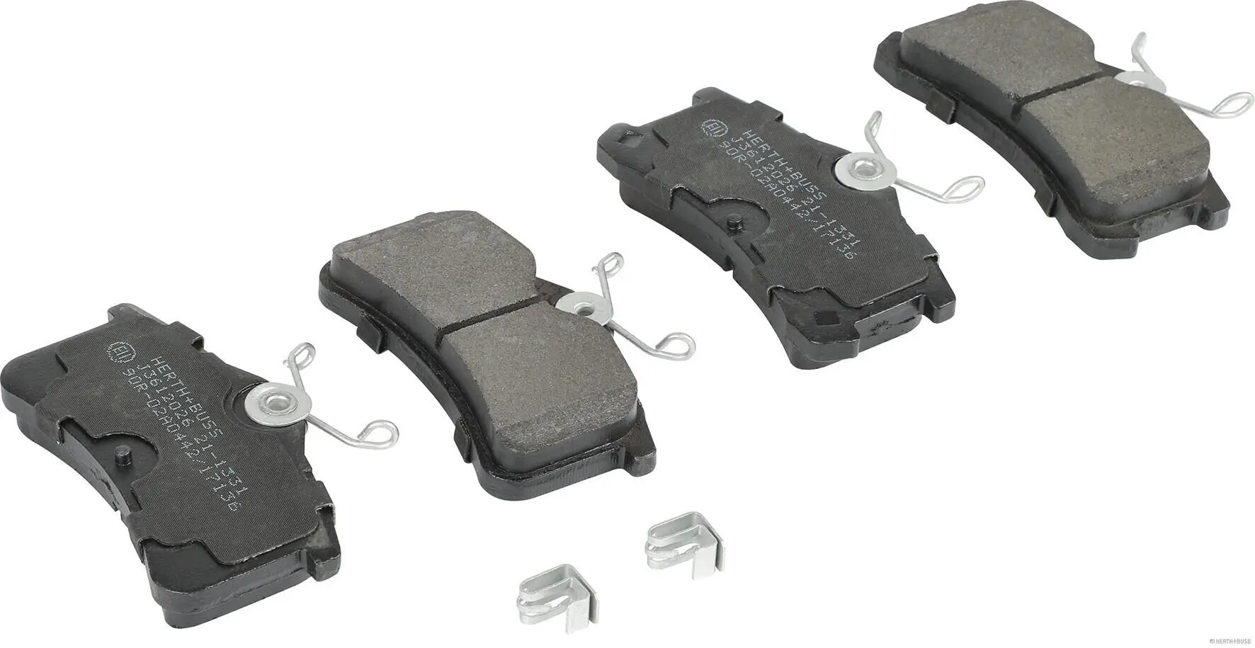 Bremsbelagsatz, Scheibenbremse Hinterachse HERTH+BUSS JAKOPARTS J3612026