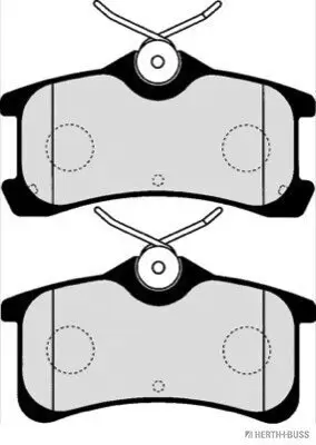 Bremsbelagsatz, Scheibenbremse Hinterachse HERTH+BUSS JAKOPARTS J3612026 Bild Bremsbelagsatz, Scheibenbremse Hinterachse HERTH+BUSS JAKOPARTS J3612026