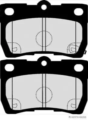 Bremsbelagsatz, Scheibenbremse Hinterachse HERTH+BUSS JAKOPARTS J3612032 Bild Bremsbelagsatz, Scheibenbremse Hinterachse HERTH+BUSS JAKOPARTS J3612032