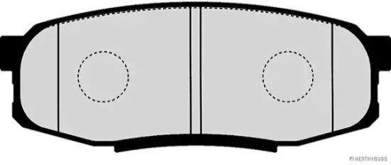 Bremsbelagsatz, Scheibenbremse Hinterachse HERTH+BUSS JAKOPARTS J3612038 Bild Bremsbelagsatz, Scheibenbremse Hinterachse HERTH+BUSS JAKOPARTS J3612038