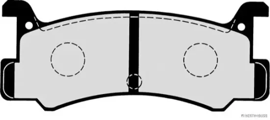 Bremsbelagsatz, Scheibenbremse Hinterachse HERTH+BUSS JAKOPARTS J3613003 Bild Bremsbelagsatz, Scheibenbremse Hinterachse HERTH+BUSS JAKOPARTS J3613003