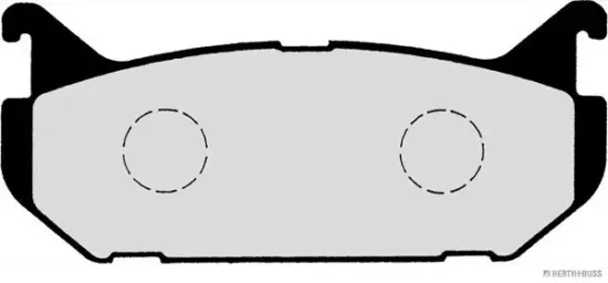 Bremsbelagsatz, Scheibenbremse Hinterachse HERTH+BUSS JAKOPARTS J3613007 Bild Bremsbelagsatz, Scheibenbremse Hinterachse HERTH+BUSS JAKOPARTS J3613007