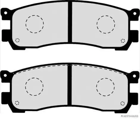 Bremsbelagsatz, Scheibenbremse Hinterachse HERTH+BUSS JAKOPARTS J3613010 Bild Bremsbelagsatz, Scheibenbremse Hinterachse HERTH+BUSS JAKOPARTS J3613010
