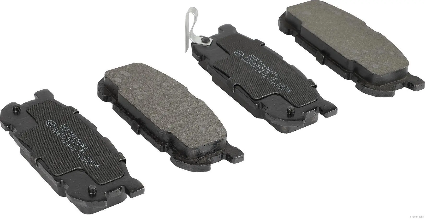 Bremsbelagsatz, Scheibenbremse Hinterachse HERTH+BUSS JAKOPARTS J3613015