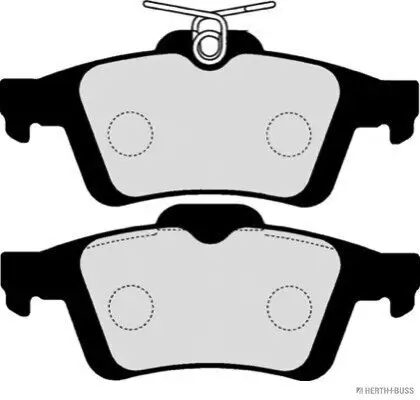 Bremsbelagsatz, Scheibenbremse Hinterachse HERTH+BUSS JAKOPARTS J3613019 Bild Bremsbelagsatz, Scheibenbremse Hinterachse HERTH+BUSS JAKOPARTS J3613019
