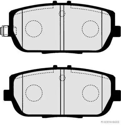 Bremsbelagsatz, Scheibenbremse Hinterachse HERTH+BUSS JAKOPARTS J3613020 Bild Bremsbelagsatz, Scheibenbremse Hinterachse HERTH+BUSS JAKOPARTS J3613020