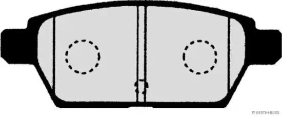 Bremsbelagsatz, Scheibenbremse Hinterachse HERTH+BUSS JAKOPARTS J3613021 Bild Bremsbelagsatz, Scheibenbremse Hinterachse HERTH+BUSS JAKOPARTS J3613021