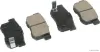 Bremsbelagsatz, Scheibenbremse Hinterachse HERTH+BUSS JAKOPARTS J3614008