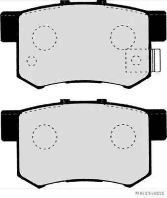 Bremsbelagsatz, Scheibenbremse Hinterachse HERTH+BUSS JAKOPARTS J3614009 Bild Bremsbelagsatz, Scheibenbremse Hinterachse HERTH+BUSS JAKOPARTS J3614009