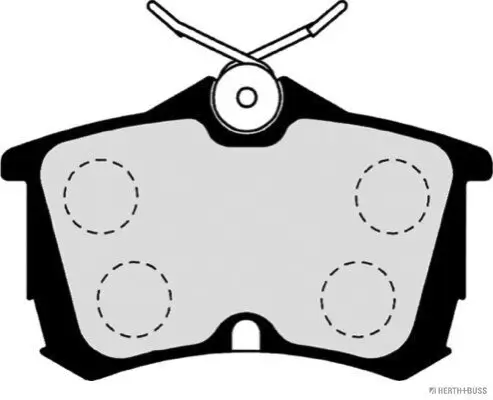 Bremsbelagsatz, Scheibenbremse Hinterachse HERTH+BUSS JAKOPARTS J3614015 Bild Bremsbelagsatz, Scheibenbremse Hinterachse HERTH+BUSS JAKOPARTS J3614015