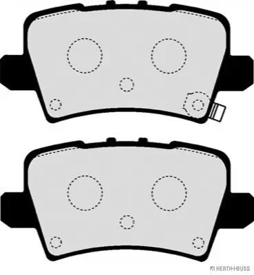 Bremsbelagsatz, Scheibenbremse Hinterachse HERTH+BUSS JAKOPARTS J3614019 Bild Bremsbelagsatz, Scheibenbremse Hinterachse HERTH+BUSS JAKOPARTS J3614019
