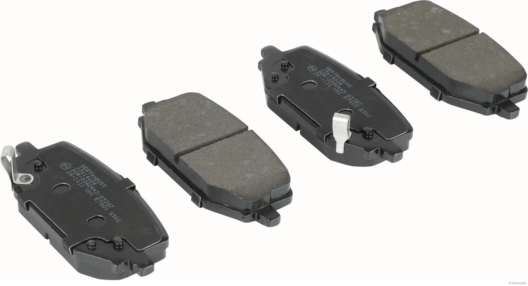 Bremsbelagsatz, Scheibenbremse Hinterachse HERTH+BUSS JAKOPARTS J3614024