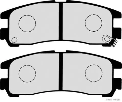 Bremsbelagsatz, Scheibenbremse Hinterachse HERTH+BUSS JAKOPARTS J3615003 Bild Bremsbelagsatz, Scheibenbremse Hinterachse HERTH+BUSS JAKOPARTS J3615003