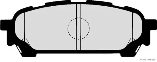 Bremsbelagsatz, Scheibenbremse Hinterachse HERTH+BUSS JAKOPARTS J3617006 Bild Bremsbelagsatz, Scheibenbremse Hinterachse HERTH+BUSS JAKOPARTS J3617006