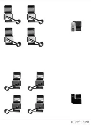 Zubehörsatz, Scheibenbremsbelag HERTH+BUSS JAKOPARTS J3662017 Bild Zubehörsatz, Scheibenbremsbelag HERTH+BUSS JAKOPARTS J3662017