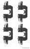 Zubehörsatz, Scheibenbremsbelag Hinterachse HERTH+BUSS JAKOPARTS J3663016