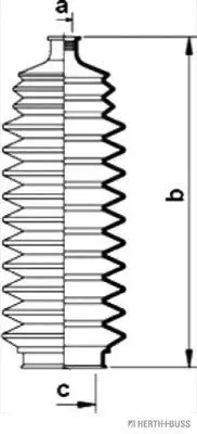 Faltenbalgsatz, Lenkung HERTH+BUSS JAKOPARTS J4101004 Bild Faltenbalgsatz, Lenkung HERTH+BUSS JAKOPARTS J4101004