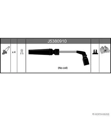 Zündleitungssatz HERTH+BUSS JAKOPARTS J5380910 Bild Zündleitungssatz HERTH+BUSS JAKOPARTS J5380910