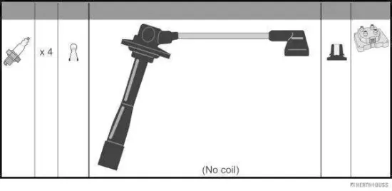 Zündleitungssatz HERTH+BUSS JAKOPARTS J5383026 Bild Zündleitungssatz HERTH+BUSS JAKOPARTS J5383026