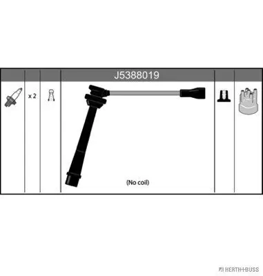 Zündleitungssatz HERTH+BUSS JAKOPARTS J5388019 Bild Zündleitungssatz HERTH+BUSS JAKOPARTS J5388019